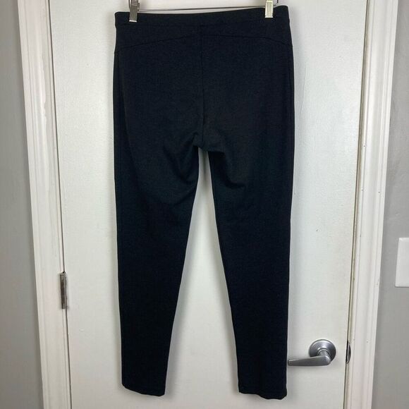 Theory Pull On Pants Charcoal Aurore Sabali Knit Mid Rise Stretch Leggings sz M - Picture 4 of 7